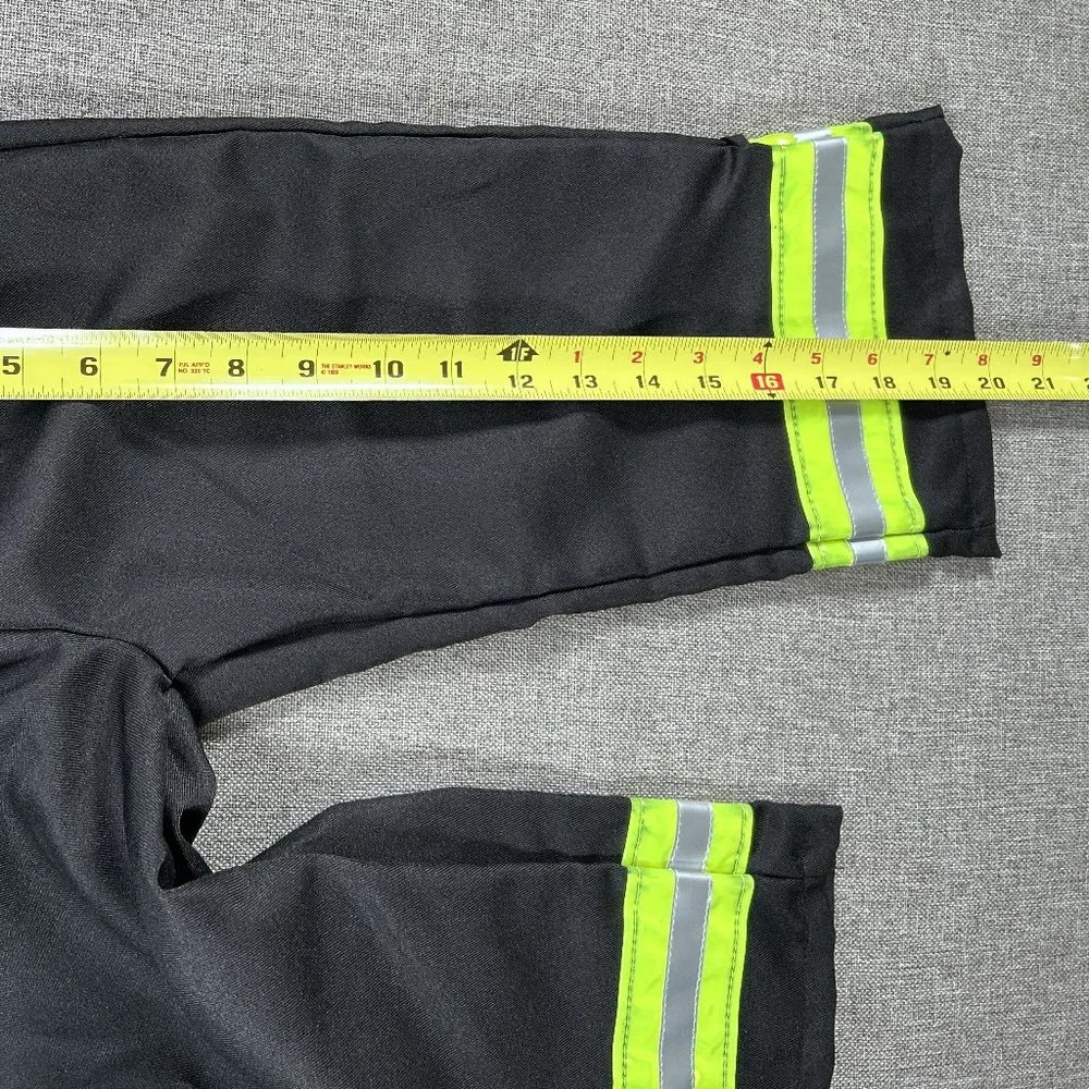 Amscan Kids Black Firefighter Costume with Lime Reflective Stripes - Picture 11 of 11